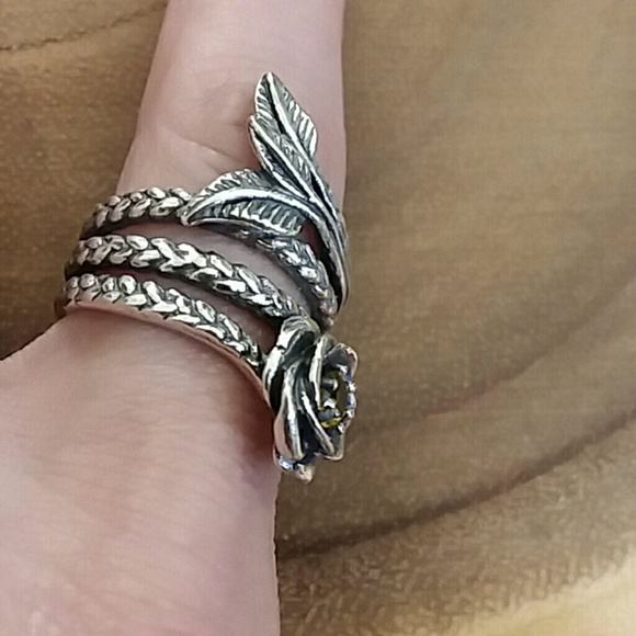 ISRAELI ARTISAN STERLING CITRINE RING - Picture 4 of 8